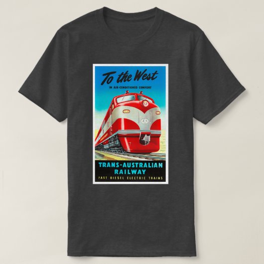 TransAustralische Eisenbahn T-Shirt (Design vorne)