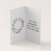 Transbian Pride Crescent Moons Greeting Card Visitenkarten (Innenseite)