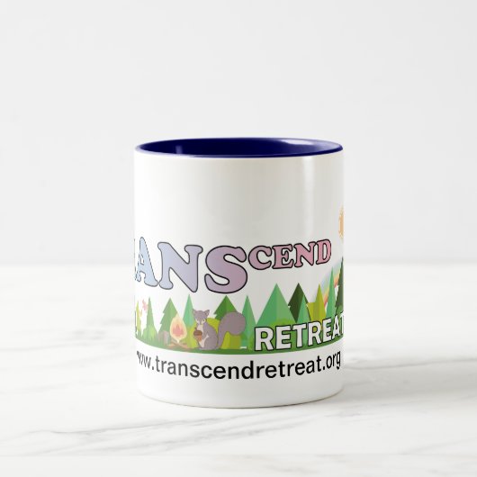 TRANScend Retreat Mug! Zweifarbige Tasse (Mittel)