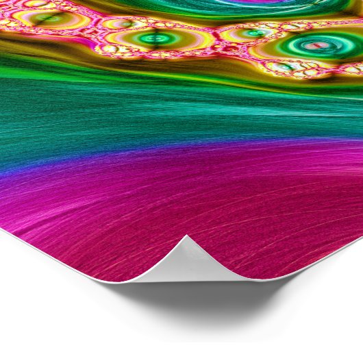 Transcendent Alien V3 (12" x 12") Art Print Poster (Ecke)