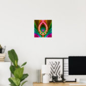 Transcendent Alien V3 (12" x 12") Art Print Poster (Heimbüro)