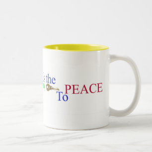 Transcendental Meditation ist der Schlüssel zum Zweifarbige Tasse