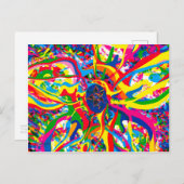 Transcendentale Blume Postkarte (Vorne/Hinten)