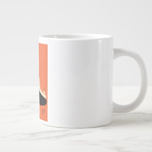 Transcendentale Meditation Jumbo-Tasse (Rechts)