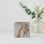 Transcending Ancestral Tree Quadratische Visitenkarte (Stehend Vorderseite)