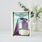 Transcontinental Railroad USA. Postkarte (Stehend Vorderseite)