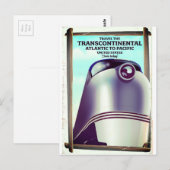 Transcontinental Railroad USA. Postkarte (Vorne/Hinten)