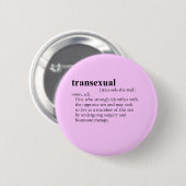 TRANSEXUAL (Definition) Button (Vorne & Hinten)