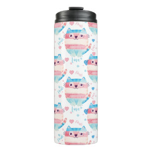 Transexual Pride Liebe ist Liebe, Niedliche Cat LG Thermosbecher
