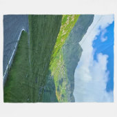 Transfagarasan Alpine Ansicht – Rumänien Bergkunst Fleecedecke (Vorderseite (Horizontal))