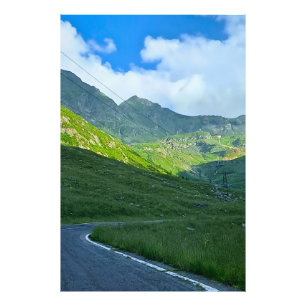Transfagarasan Alpine Ansicht – Rumänien Bergkunst Fotodruck