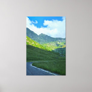 Transfagarasan Alpine Ansicht – Rumänien Bergkunst Leinwanddruck