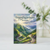 Transfăgărășan Highway Romania Postkarte (Stehend Vorderseite)