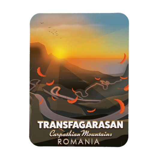Transfagarasan, Karpaten, Rumänische Straße Magnet (Vertikal)