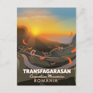 Transfagarasan, Karpaten, Rumänische Straße Postkarte