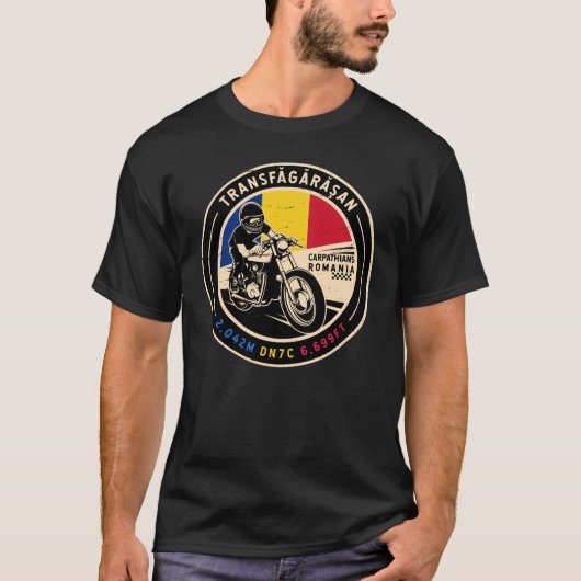 Transfagarasan | Rumänien | Motorrad T-Shirt (Vorderseite)