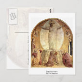 Transfiguration by Fra Angelico Postkarte (Vorne/Hinten)