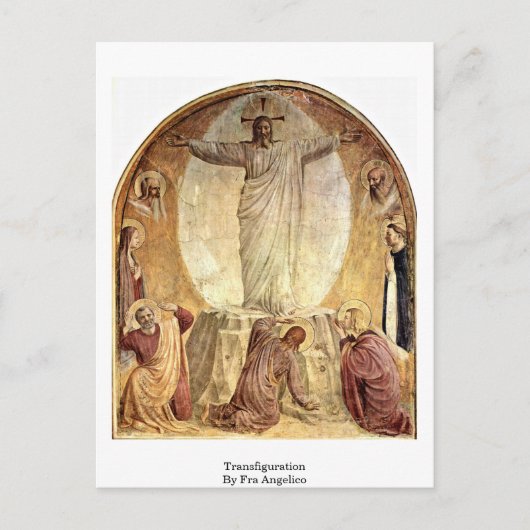 Transfiguration by Fra Angelico Postkarte (Vorderseite)