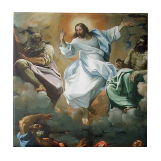 Transfiguration_by_Lodovico_Carracci. Fliese (Vorderseite)