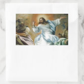 Transfiguration_by_Lodovico_Carracci. Rechteckiger Aufkleber (Tasche)