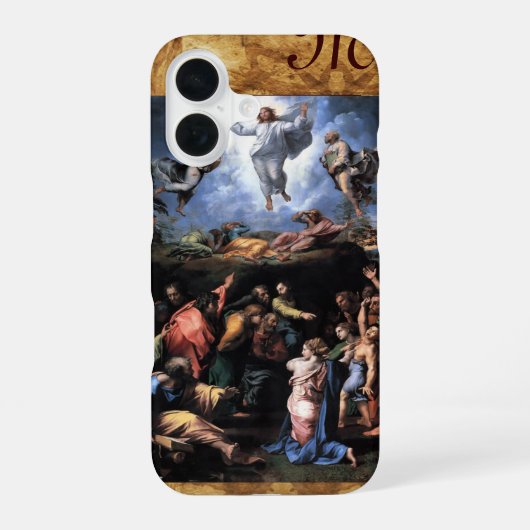TRANSFIGURATION DES JESUS-Monogramms iPhone 16 Hülle (Rückseite)