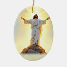Transfiguration of the Lord God's Peace Blessings Keramik Ornament