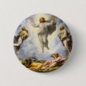 Transfiguration von Christus - Raphaello Sanzio Button (Vorderseite)