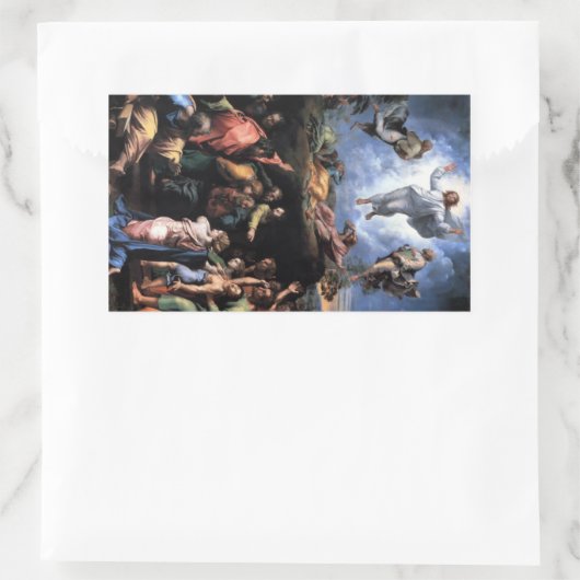 TRANSFIGURATION VON JESUS RECHTECKIGER AUFKLEBER (Tasche)