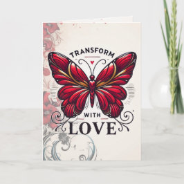Transform with Love Greeting Card – Elegant Butter Karte