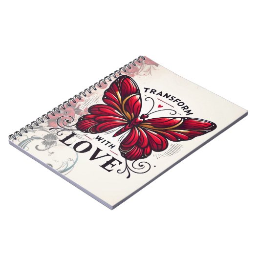 Transform with Love Journal – Self-Discovery Noteb Notizblock (Linke Seite)