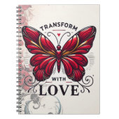 Transform with Love Journal – Self-Discovery Noteb Notizblock (Vorderseite)
