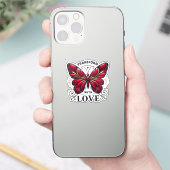 Transform with Love Sticker – Crimson Butterfly Sy (Telefon)