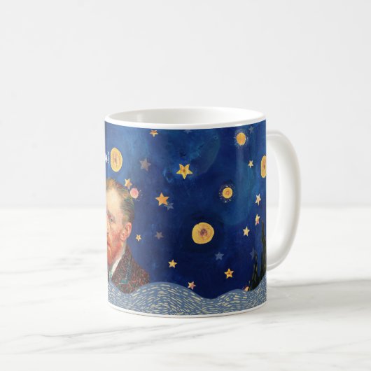 Transform Your Space with Van Gogh's Starry Night Kaffeetasse (VorderseiteRechts)