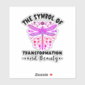 Transformation Beauty Nature Insect Dragonflies Dr Aufkleber (Blatt)