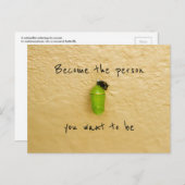 Transformation der Metamorphose-Änderungsunterstüt Postkarte (Vorne/Hinten)