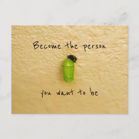 Transformation der Metamorphose-Änderungsunterstüt Postkarte (Vorderseite)