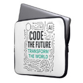 Transformation der Welt | Code Future Laptopschutzhülle (Vorderseite Links)