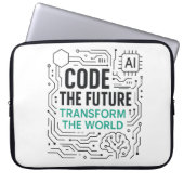Transformation der Welt | Code Future Laptopschutzhülle (Vorderseite)