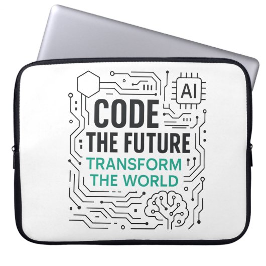 Transformation der Welt | Code Future Laptopschutzhülle (Vorderseite)