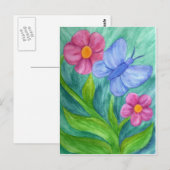 Transformation und Wachstum Postkarte (Vorne/Hinten)