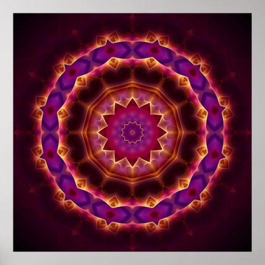 Transformational Mandala Poster (Vorne)