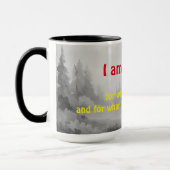 Transformationelles Mantra, für das ich dankbar bi Tasse (Links)