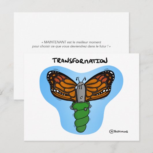 Transformations-Coaching-Karte Postkarte (Vorne/Hinten)