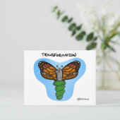 Transformations-Coaching-Karte Postkarte (Stehend Vorderseite)