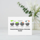 Transformationsprozess-Innenteil (Enzymsubstrat) Postkarte (Stehend Vorderseite)