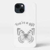 Transformative Butterfly-Sketch-Handy-Case iPhone Hülle (Rückseite)