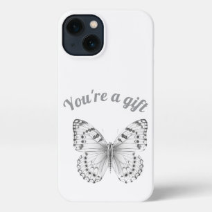 Transformative Butterfly-Sketch-Handy-Case iPhone 13 Hülle