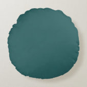 Transformative Teal  Rundes Kissen (Vorderseite)