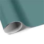 Transformative Teal Spring Summer Trending Color Geschenkpapier (Rolleneckpunkt)