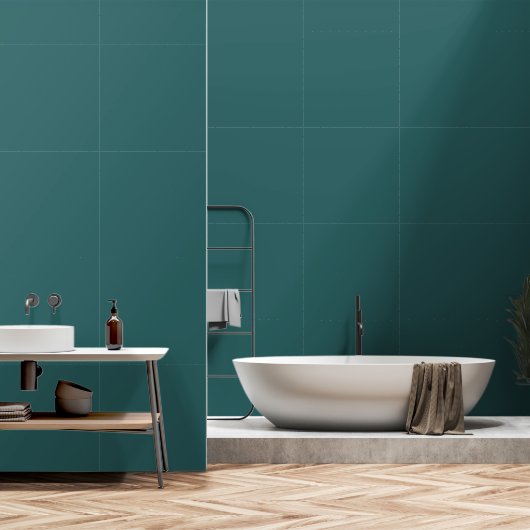 Transformative Teal Tapete (Badezimmer)